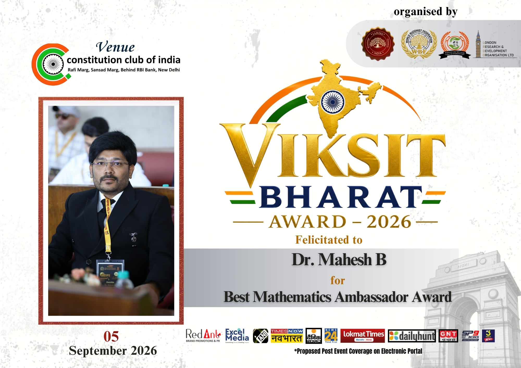 Dr. Mahesh B